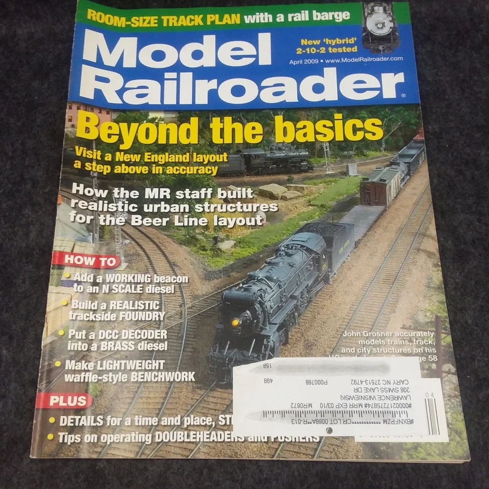 Lot of 5 Issues Model Railroader Magazine‎ 2009 How To Build Layout Operate